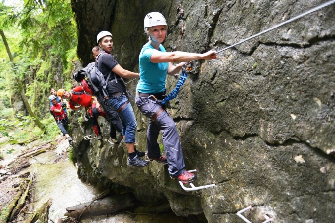 V rokline Kyseľ v Slovenskom raji pribudol nový ferratový chodník