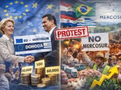 EÚ schválila prijatie obchodnej dohody s Mercosurom napriek protestom farmárov