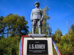 V Údolí smrti odhalili sochu maršala Koneva